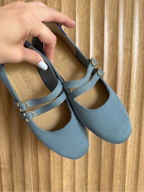 ROTHYS Double Buckle Mary Jane Flats Shoes